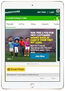 paddy power mobile site