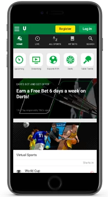 sports betting line in unibet app on ios