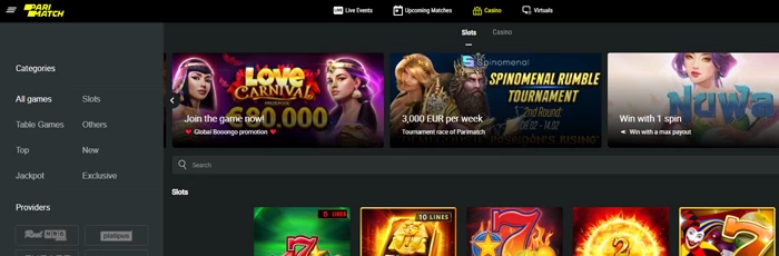 online casino parimatch