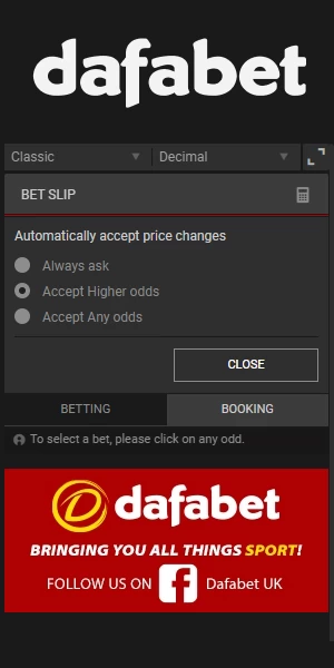 Dafabet advantages betting slip