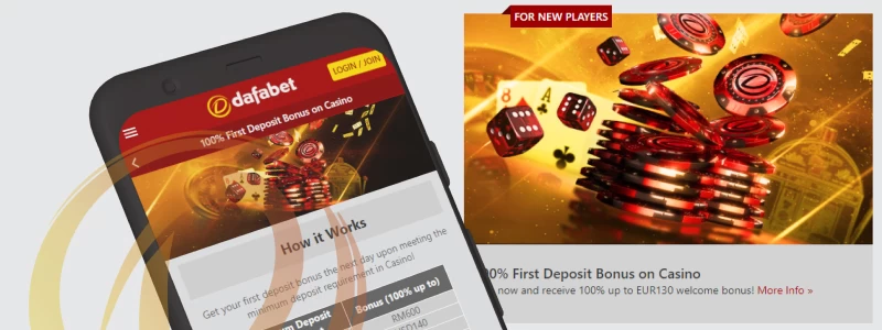 Dafabet welcome casino bonuses
